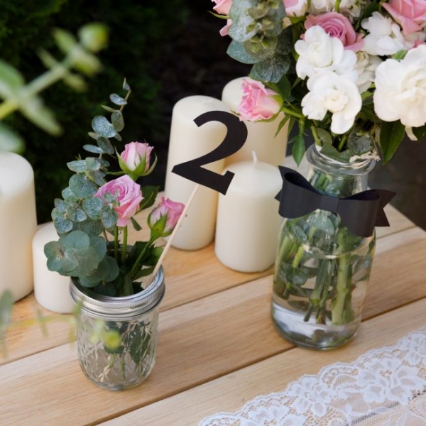 Cake Topper - Black Numbers